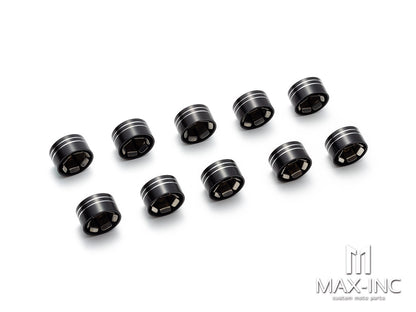 Motorcycle Bolt Cover Twin Cam Engine Motor Topper Head Screw Bolts Caps for Harley Sportster 883 Heritage Softail Dyna Touring 12.5mm size: fit 11mm-14.6mm bolts