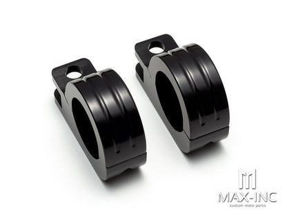 Black Refit the mounting and fixing bracket of the guard bar Pedal 38MM