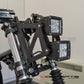 Universal Motorcycle LED Headlight Kit - DUAL STACKED Design with High/Low Beam, Adjustable Fork Clamps & H4 Connector