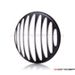 5.75" Prison Grill Design Black / Contrast CNC Aluminum Headlight Guard Cover