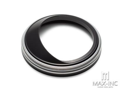 5 Inch Visor Speedometer Gauge Bezel Cover Trim Ring Fit For Harley Softail FXST/BLACK CUT