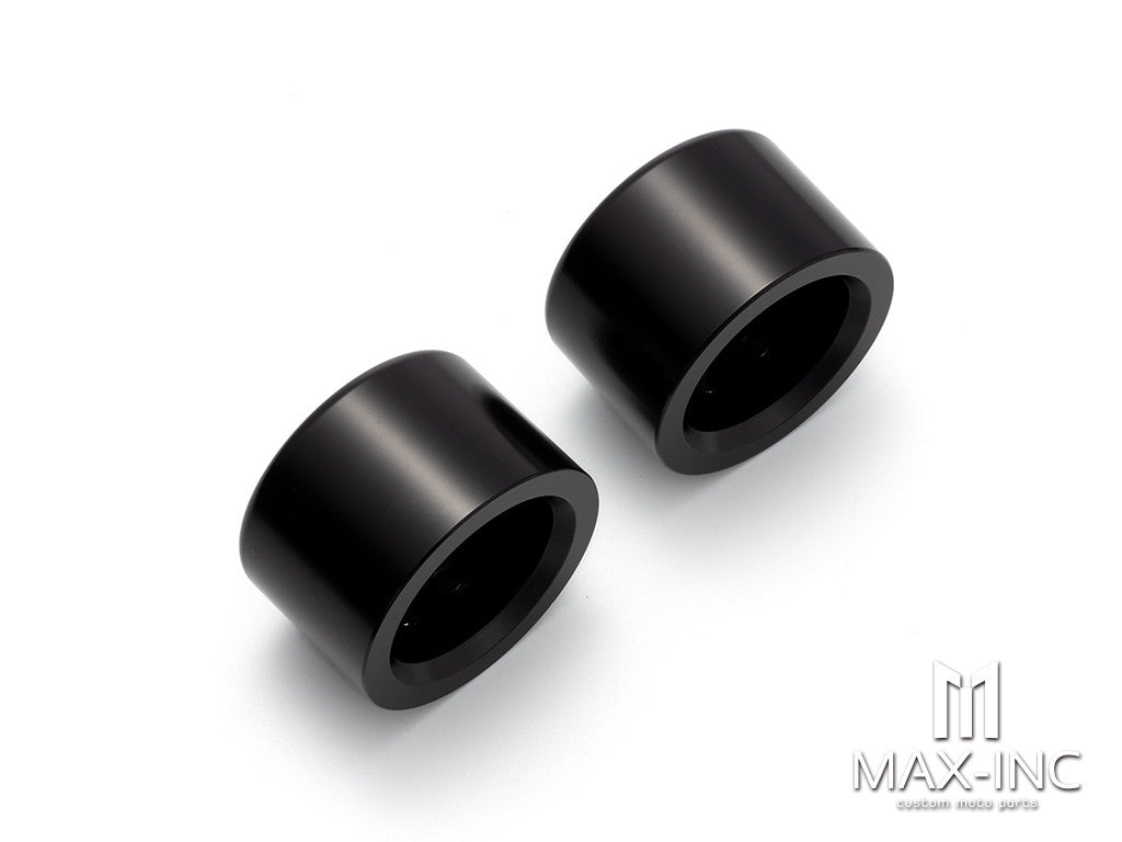 Motorcycle Front Axle Nut Covers Caps Aluminum Black For Harley Sportster Touring
