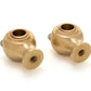 Solid Brass 1" Handlebar Risers for Harley Davidson Cafe Racer & Vintage Bikes - CNC Machined