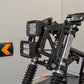 Universal Motorcycle LED Headlight Kit - DUAL STACKED Design with High/Low Beam, Adjustable Fork Clamps & H4 Connector