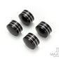 Motorcycle Front Axle Nut Covers Caps Aluminum Black For Harley Sportster Touring Softail Dyna VRSC Fat Bob Wide Glide