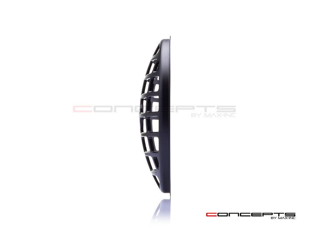 7" Derby Design Black CNC Aluminum Headlight Guard Cover