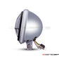 5.75" Chrome + Contrast Cut Metal LED Integrated Headlight + Anarchy Grill Cover