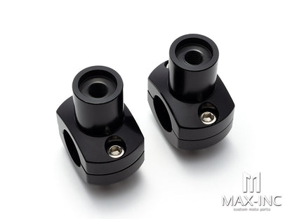 Black Cut 25MM 1" Handlebar Risers Kit Mount Clamp Handle Bar Heightening Fixed for Harley Honda Kawasaki Suzuki XL 883 1200 Steed 400 600