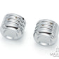 Motorcycle Front Axle Nut Covers Caps Aluminum Chrome For Harley Sportster Touring Softail Dyna