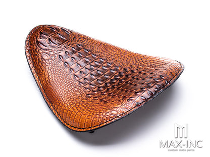 Brown Alligator Skin Universal Custom Old Skool Single Saddle Seat
