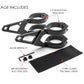 Max Blade CNC Headlight Brackets - Adjustable 32-59mm Forks, Black Anodized for Cafe Racers, Custom Motorcycles
