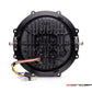 7 Inch Round CNC Machined Aluminum LED Headlight - STRATA Grill with Integrated Turn Signals