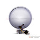 5.75" Chrome + Contrast Cut Metal LED Integrated Headlight + Anarchy Grill Cover
