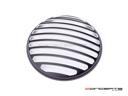 5.75" Vent Design Black / Contrast CNC Aluminum Headlight Guard Cover