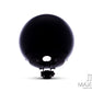 7.7 INCH Gloss Black Bottom Mount Metal Headlight Housing + Bezel Combo