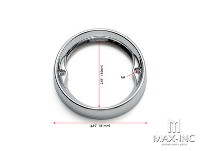 Motorcycle Turn Signal Light Bezels Indicator Lens Trim Ring Visor Cover For Harley Sportster XL Softail Dyna Touring FLHR FL