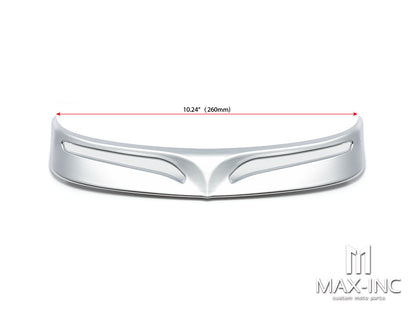 Motorcycle Chrome Rear Mud Flap Trailing Edge Cover Mudguard Flare Trim Tip for Harley 2007-2016 Flstf Softail Fatboy