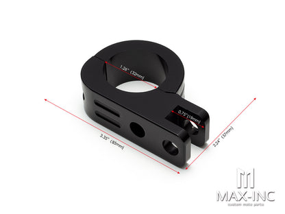 Black Refit the mounting and fixing bracket of the guard bar Pedal 32MM