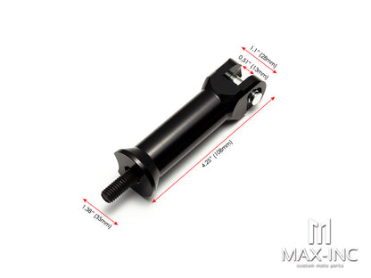 Motorcycle Passenger Foot Pegs Support Mount 2.25" Footrest Clevis Kit For Harley Softail Fatboy Heritage Softail FXST 2000-2006