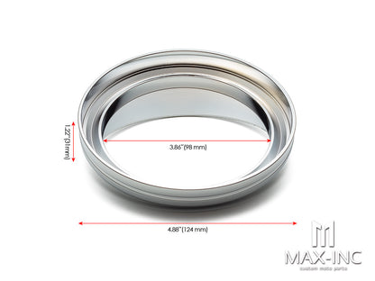 5 Inch Visor Speedometer Gauge Bezel Cover Trim Ring Fit For Harley Softail FXST