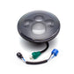 7 Inch High Quality Projector LED Headlight - Full Cast Aluminum, 12-24V, Plug-and-Play for Harley Davidson & Jeep (Black/Carbon/Green Camo)