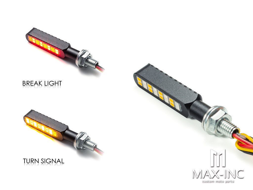 CNC Integrated Mini LED Bar with Resin Topper - Sequ. Indicators / Stop Light (Strobe Flashing & On)