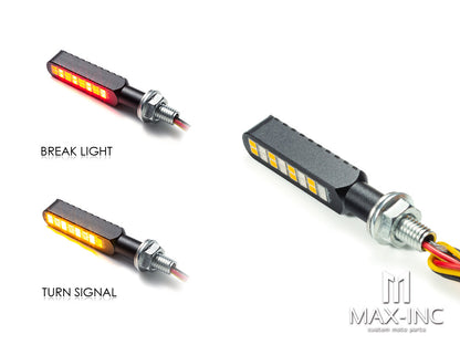 CNC Integrated Mini LED Bar with Resin Topper - Sequ. Indicators / Stop Light (Strobe Flashing & On)