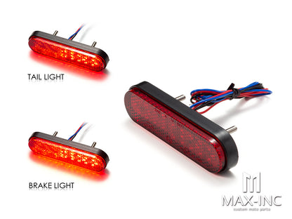 Universal Oval Tail / Stop Lights - Red Lens