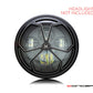 7" J-Rob Grille Design Black + Contrast CNC Aluminum Headlight Guard Cover