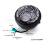 7.7" Matte Black / Contrast Multi Projector Integrated LED Headlight + Eight Ball Grill Cover