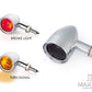 Chrome Dual Color LED Integrated Turn Signals w/ Smoked Lens (Turn / Tail)