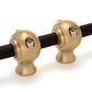 Solid Brass 1" Handlebar Risers for Harley Davidson Cafe Racer & Vintage Bikes - CNC Machined