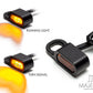 Motorcycle  Black Amber LED Mini Turn Signal Indicator Running Light Lamp