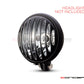 5.75" Prison Grill Design Black / Contrast CNC Aluminum Headlight Guard Cover