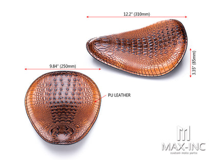 Brown Alligator Skin Universal Custom Old Skool Single Saddle Seat