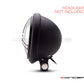 5.75" Tri-Pro Design Black / Contrast CNC Aluminum Headlight Guard Cover