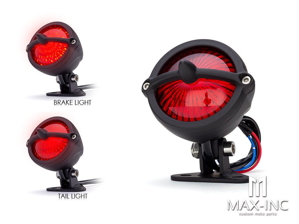 Matte Black Alloy Bobber LED Stop / Tail Light
