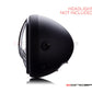 7" Tri-Pro Grille Design Black CNC Aluminum Headlight Guard Cover