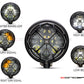 5.75 INCH MATTE BLACK / CONTRAST BATES LED MOD INTEGRATED HEADLIGHT - DRL+ TURN SIGNALS - RUKIS-Lighting Display
