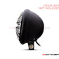 5.75" Union Jack Design Black / Contrast CNC Aluminum Headlight Guard Cover