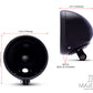 7.7 INCH Gloss Black Bottom Mount Metal Headlight Housing + Bezel Combo
