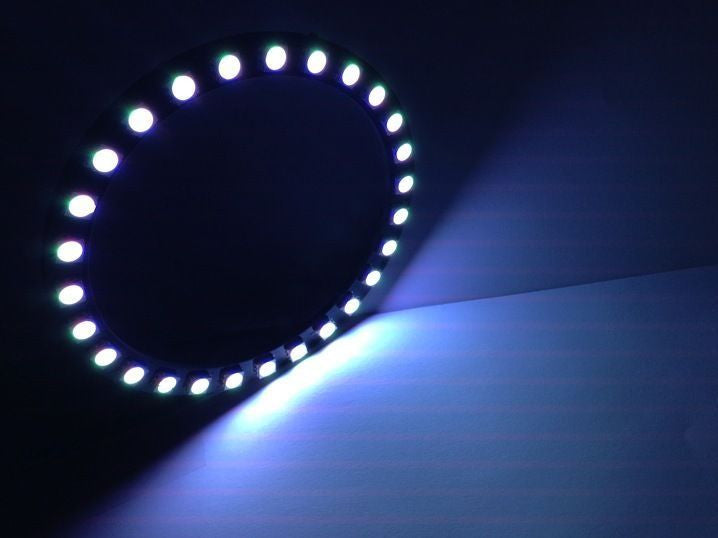 Universal 8cm RGB Super Bright LED Angel Eye Halo Ring Set