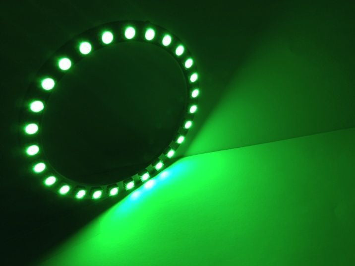 Universal 8cm RGB Super Bright LED Angel Eye Halo Ring Set