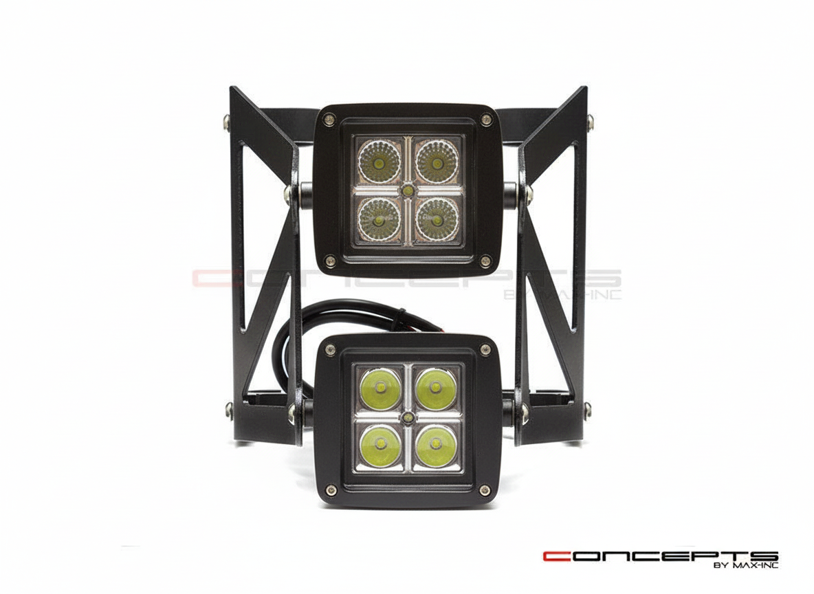 无格栅大灯效果图 - 保持原始LED样式